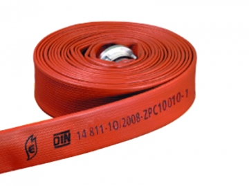 2  ¾”- 70 mm Eschbach Kauçuk Yangın Hortumu-Kırmızı 20 mt